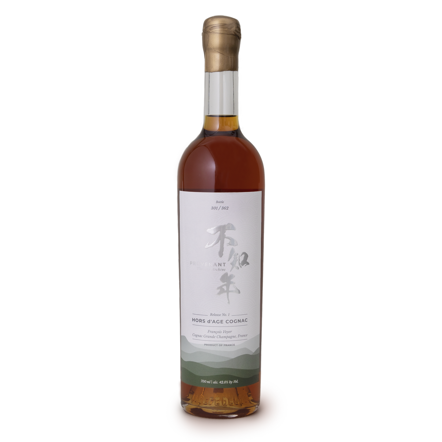 Provenant Release No. 1 - Francois Voyer Hors d'Age Cognac, Grande Champagne, France (700ml)